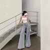 Spring/Autumn 2024 Women's Light Wide-Leg High-Waist Jeans