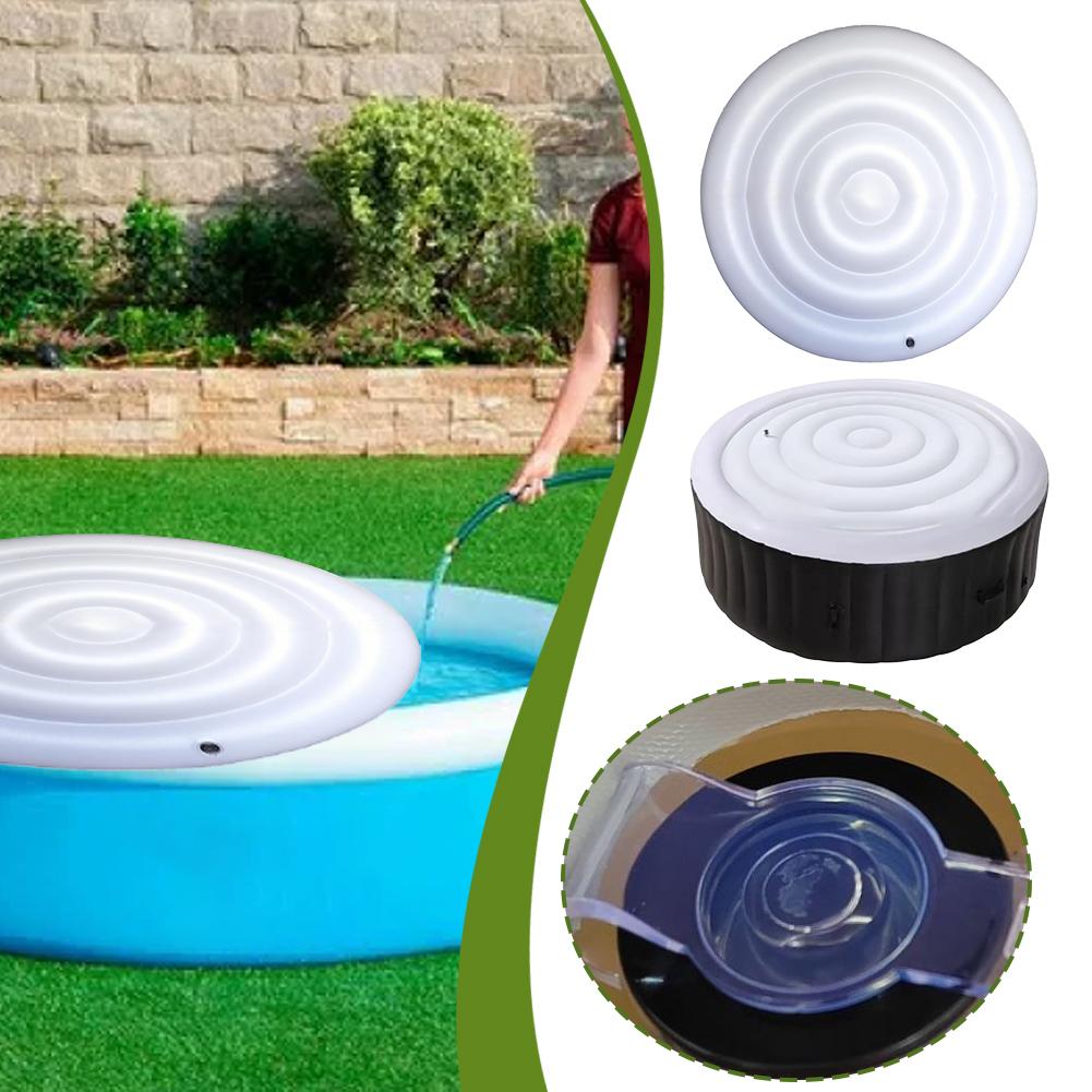Надувной чехол для уличного джакузи, складной, круглый, для бассейна, пылезащитный, теплоизоляционный, энергосберегающий, защита от протечек
