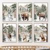 Bear Deer Fox Wolf Forest Jungle Animal Nursery Wall Art Canvas Painting Nordic Posters And Prints Wall Pictures Kids Room Decor
