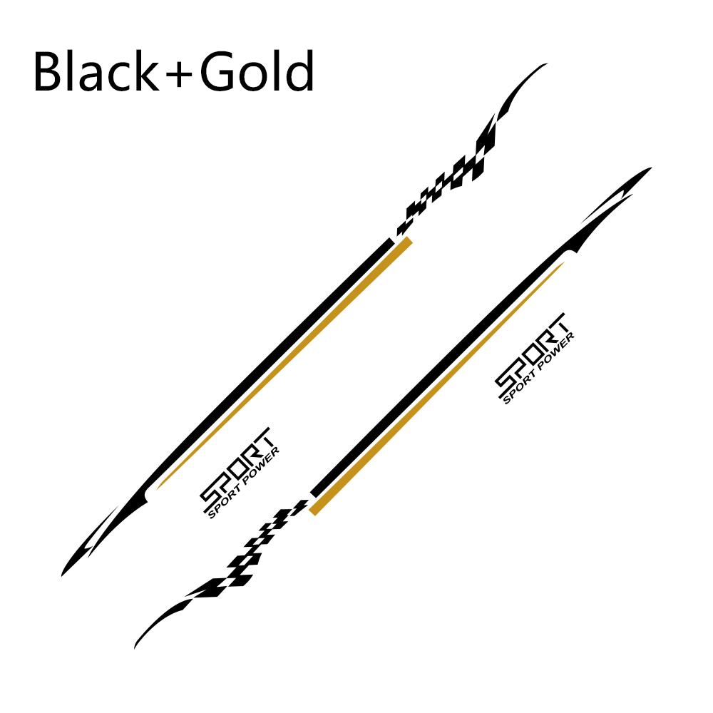 4 шт. автомобильные длинные боковые наклейки на талию для Qashqai Prado Sportage Range Rover Tucson BMW Duster CX-5 SUV виниловый тюнинг