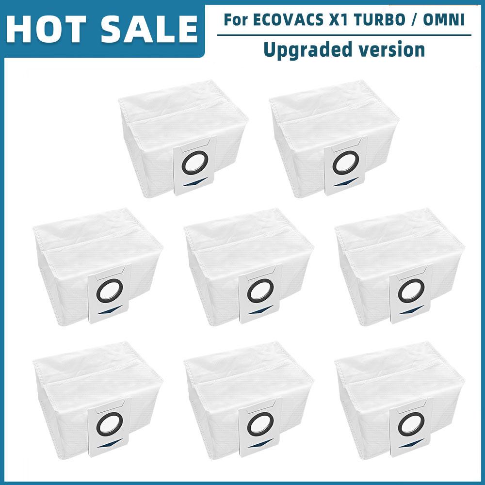 For ECOVACS X1 TURBO / OMNI Spare Parts Accessories Main Side Brush Hepa Filter Rag Mop Stand Dust Bag Dust Box Brush Cover