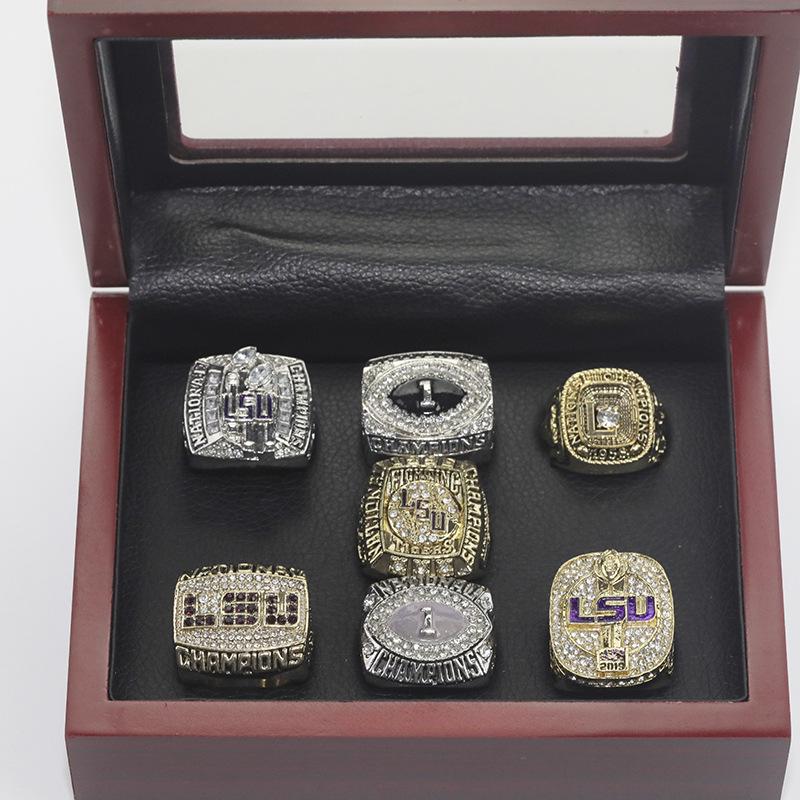 Набор перстней чемпионата NCAA LSU Tigers - 7 перстней