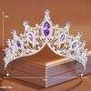 Crown Headband Large Crown Bridal Tiara Wedding Jewelry Stage Party Rhinestone Crown Accessories