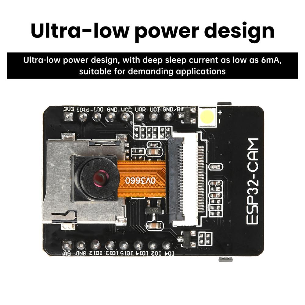 ESP32-CAM WiFi Module 2.4G Antenna ESP32 Serial to WiFi ESP32 CAM Development Board 5V Bluetooth with OV3660 DIY Camera Module