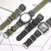 18-мм нейлоновый ремешок для часов Casio W800H Мужской холщовый спортивный Черный Зеленый Браслет SGW300 F91W F105/108/A158/168 AE1200WH AE1300 Ремень