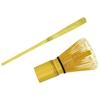 Bamboo Tea Whisk and Tea Scoop Set (Hyakuhondate, 2-Piece Set) - Traditional Tea Ceremony Utensils (Hyakuhondate + Tea Scoop)
