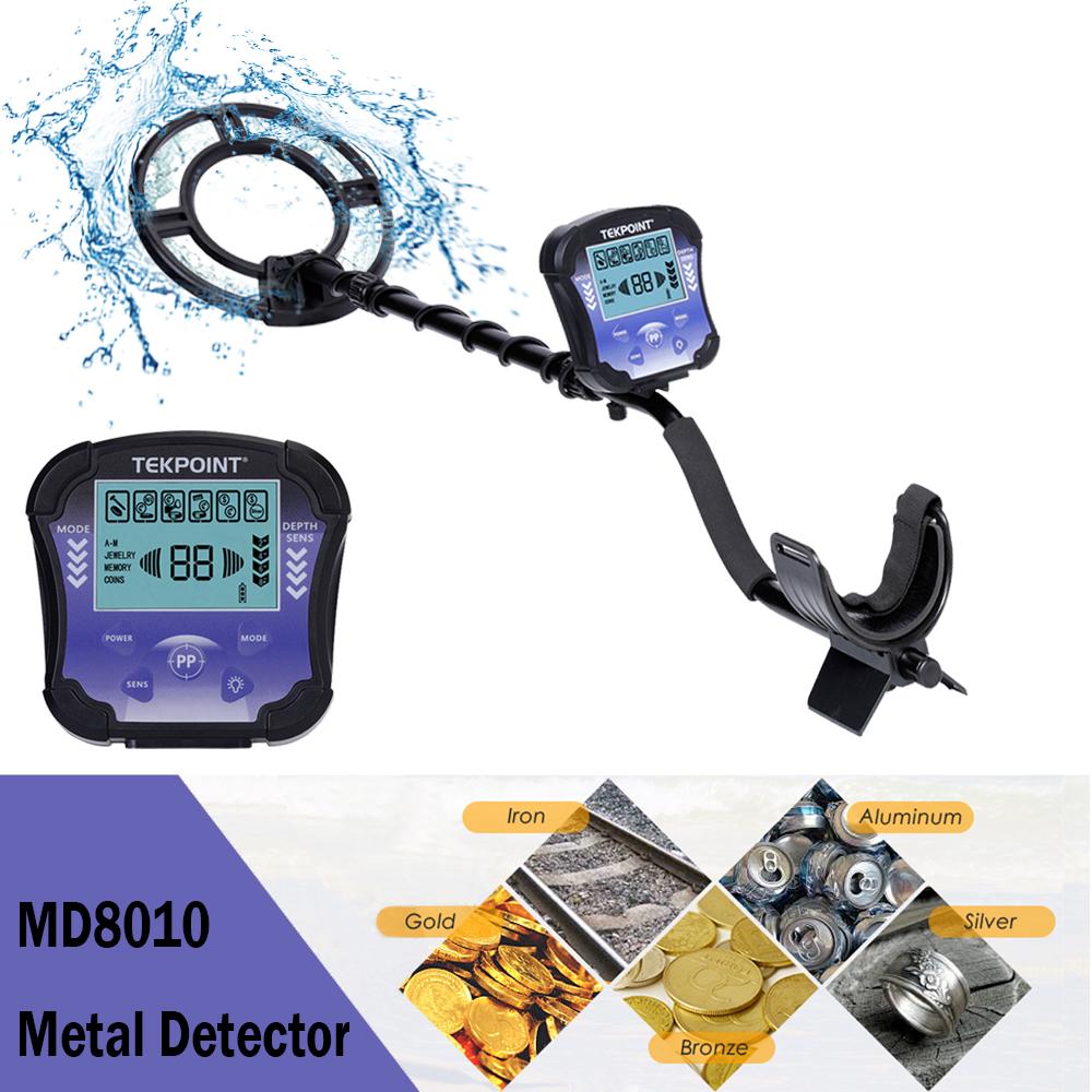 Профессиональный подземный металлоискатель MD 8010, высокочувствительный металлоискатель, золотоискатель, охотник за сокровищами, точечный детектор глубины