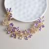 Pearl Embellished Rhinestone Tiara Crystal Decorated Handmade Hairband  Evening Event