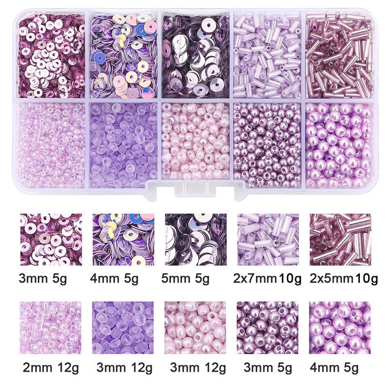 Коробка на 8/10/12/15 ячеек: Бисер, Пайетки, Искусственный Жемчуг для DIY Ожерелий и Цепочек для Телефона