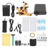 10 Wraps Tattoo Coil Machine Kit Mini Tattoo Power Supply Complete Tattoo Machine Set 90‑265VUS