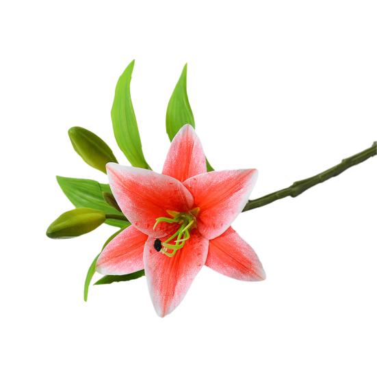 Искусственный цветок лилии в полном расцвете Искусственный цветок лилии 1 головка 2