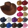 Men's and Women's Cowboy Hats Sun Visor Grassland Sun Hat Western Cowboy Hat Wide Brim Hat