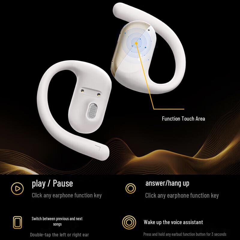 Lenovo Bluetooth-гарнитура с костной проводимостью EA340 Open-Ear