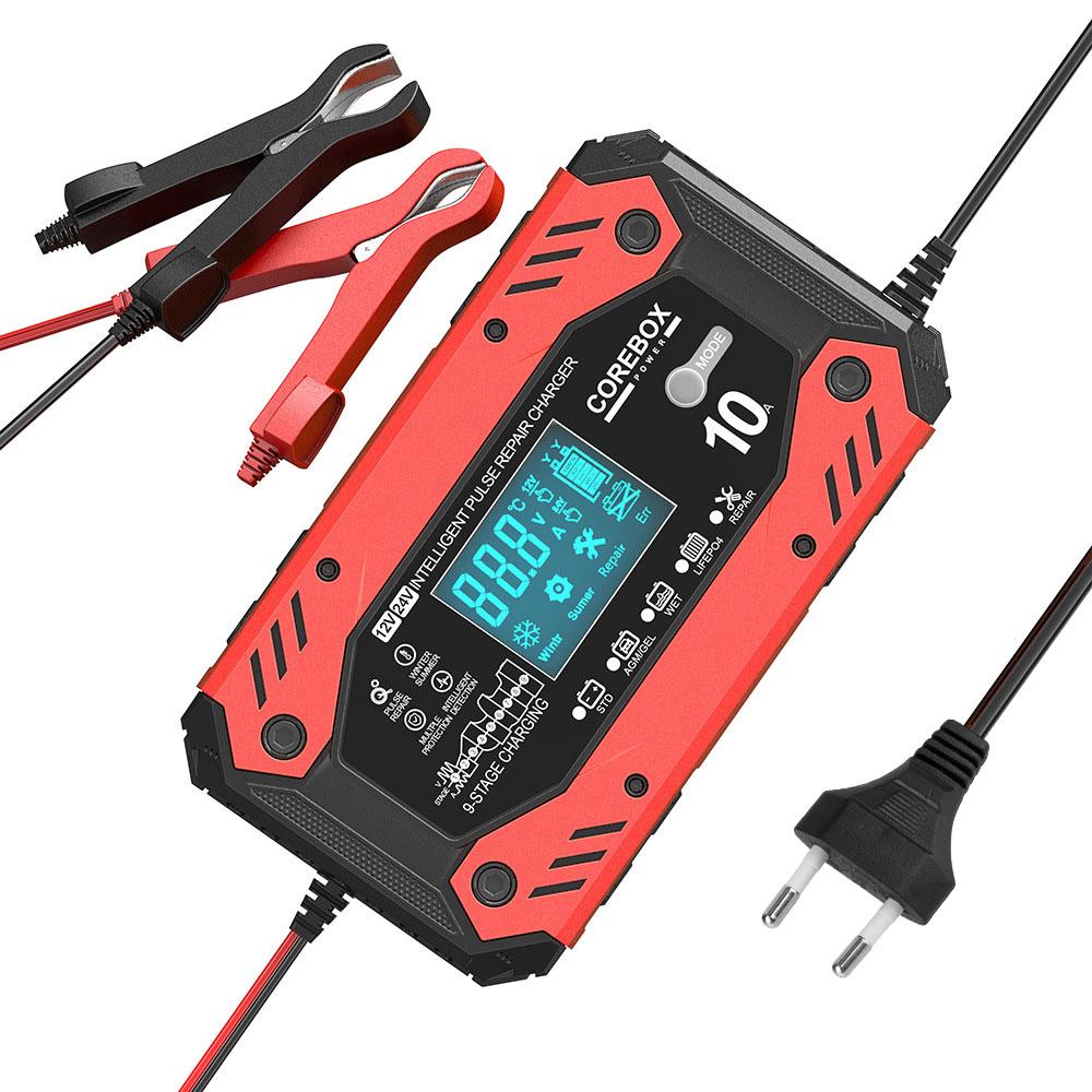5A/24В 10A/12В Зарядное устройство для автомобильного аккумулятора для свинцово-кислотных AGM GEL аккумуляторов Автомобильные аксессуары Импульсное восстановление Интеллектуальное обслуживание