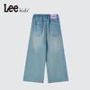 Lee Girls' Lyocell Denim Wide-Leg Pants with Embroidered Logo