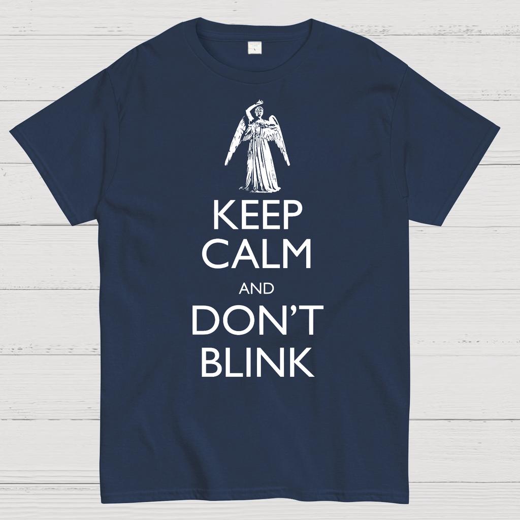 Keep Calm And Don't Blink Cotton Summer Casual Cool Loose T-Shirt