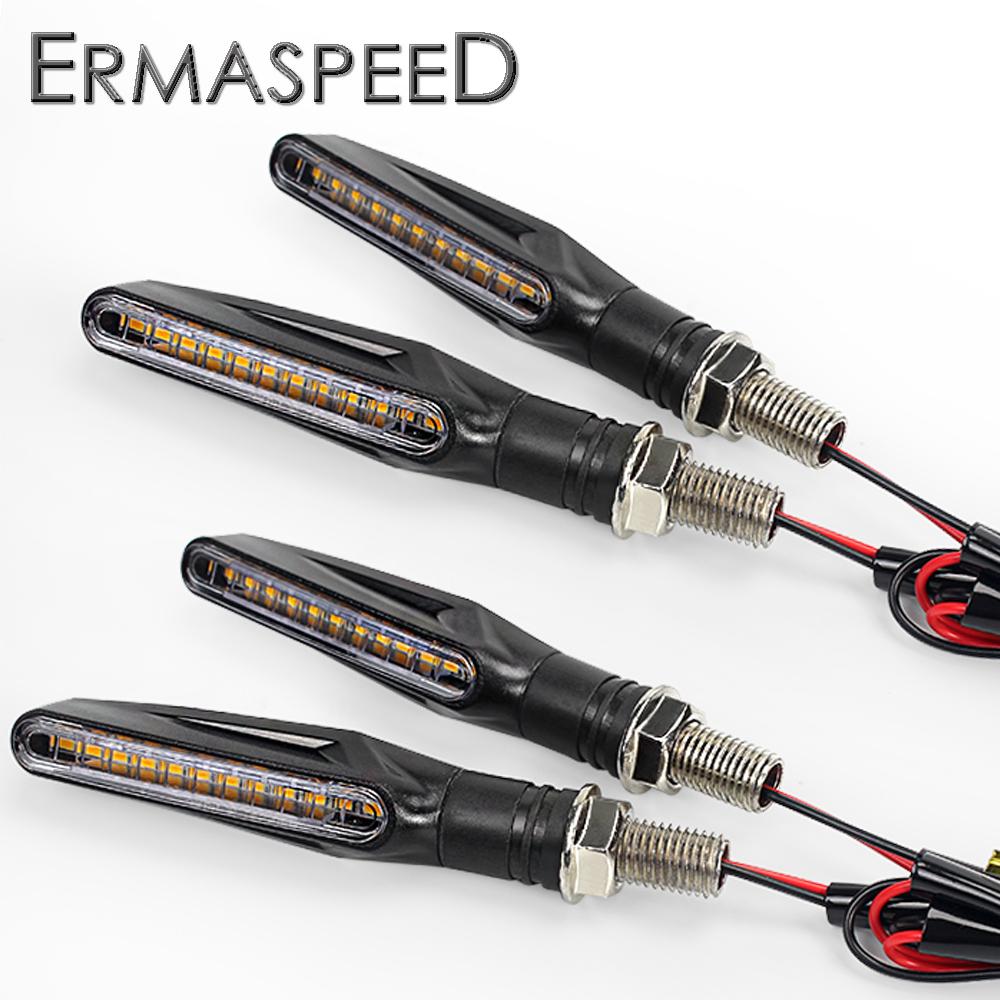 4 шт., поворотники для мотоцикла, индикатор поворота, Янтарный светодиод, универсальная лампа 12 В для мотоциклов, аксессуары для мотоциклов, черный, синий, синий