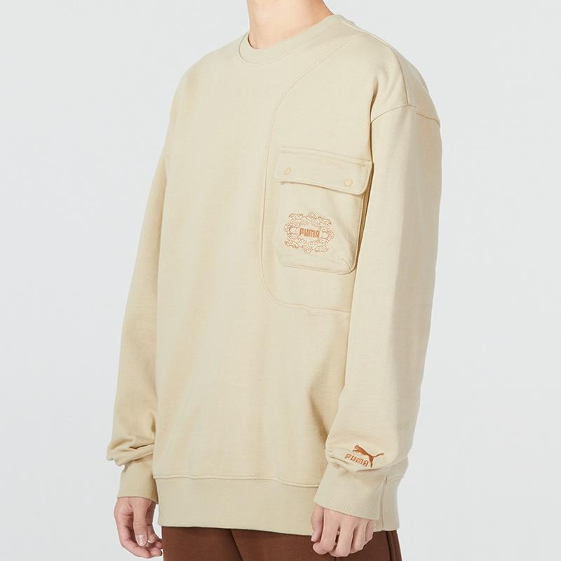 Puma Мужской свитшот CC Graphic Crew 'Бежевый' 539908-12