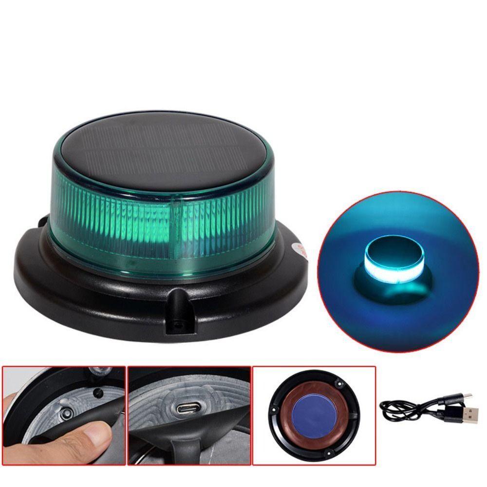 Waterproof Rechargeable Warning Flashlight Durable Off-Road Warning Lamp Safety Lighting