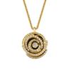 [R5723] - Gold-plated Necklace 'Rose Éblouissante' White Gold - 15 Mm