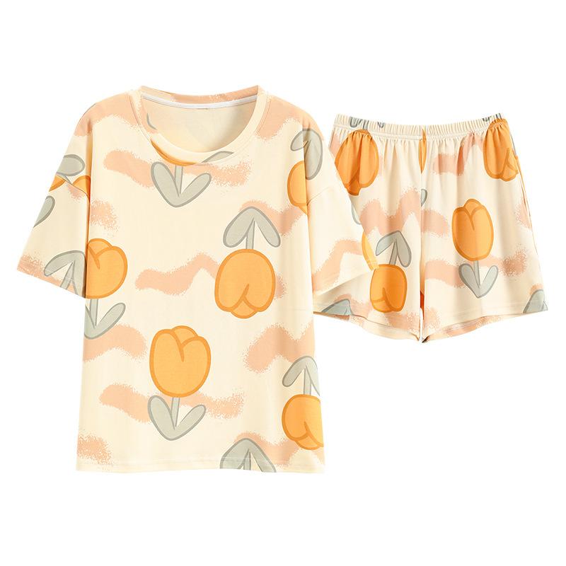 Пижама женская летняя с подушками, милые и симпатичные шорты, можно носить поверх хлопкового костюма с короткими рукавами, домашняя одежда