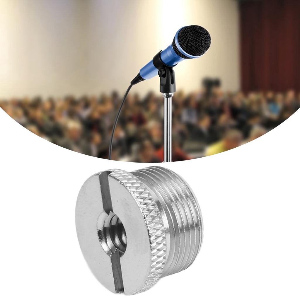 1/4 Female to 5/8 Male Screw Adapter Anodizing Trtment Durbale Mic Thrd Adapter