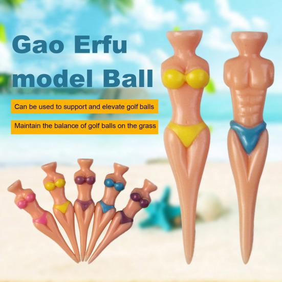 6 шт. футболок для гольфа, разноцветные бикини-футболки для гольфа, пластиковые телесные футболки для гольфа с изображением человека