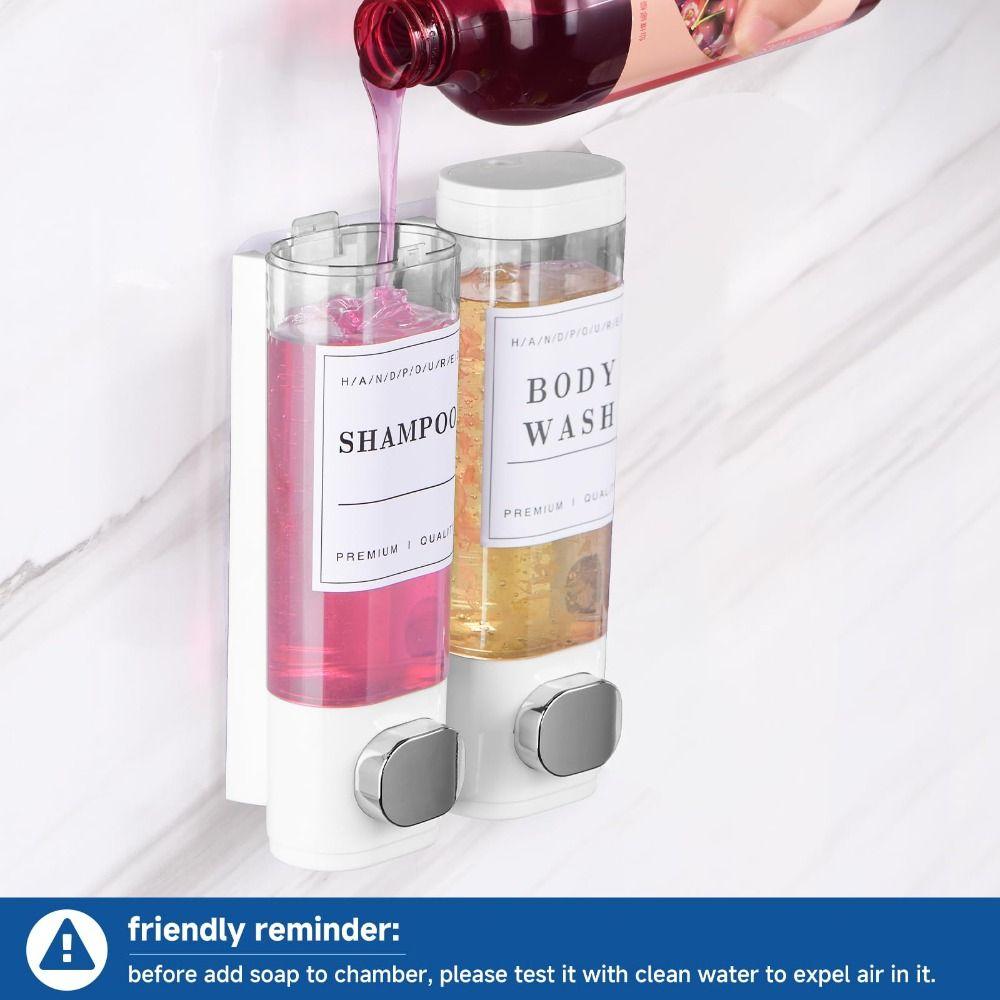 Wall Mounted Shampoo Dispenser 2*300ml/3*300ml Conditioner Dispenser For Bathroom Hotel