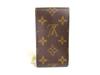 Подлинные портсигары LOUIS VUITTON Monogram из коричневой кожи #a372, восстановленные