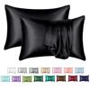 Stain Pillowcase Silky Pillowcase Natural Silk Pillowcase Mulberry Silk Pillow Case for Standard Queen King Pillow Cover