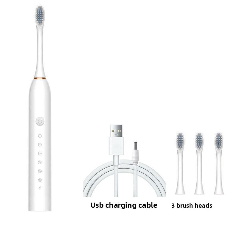 Электрическая зубная щетка для взрослых и детей, универсальная перезаряжаемая звуковая автоматическая зубная щетка с мягкой щетиной для пар