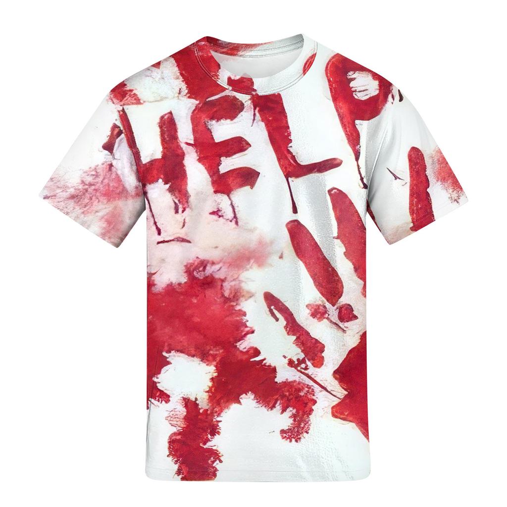 Men's T-shirt T-shirts Graphic Text Pool3D Printing Street Casual Short Sleeve Printed Clothing Basic