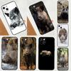 Чехол для телефона с рисунком дикого кабана, свиньи, коричневый, для iPhone 11 12 13 14 15 16 Pro Max Mini XS Max X XR Plus, Защитный чехол Coque
