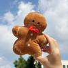 17 см Милая рождественская имбирная печенька Плюшевая игрушка Шоколадная печенька Кукла Декор для рождественской елки Рождественский кулон Рождественские подарки для детей