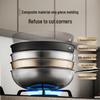 KOBACH 30cm 316L Stainless Steel Non-stick Flat Bottom Wok