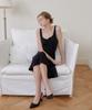 Bye Bye Seop U-Neck Sleeveless Long Dress Black [T41]
