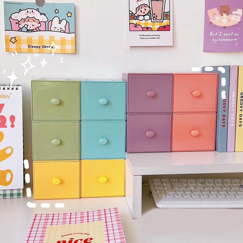 Настольный квадратный ящик для хранения макарон Ящик для хранения Комбинированный ящик для хранения строительных блоков Ящик для хранения косметики Ящик для хранения ювелирных изделий