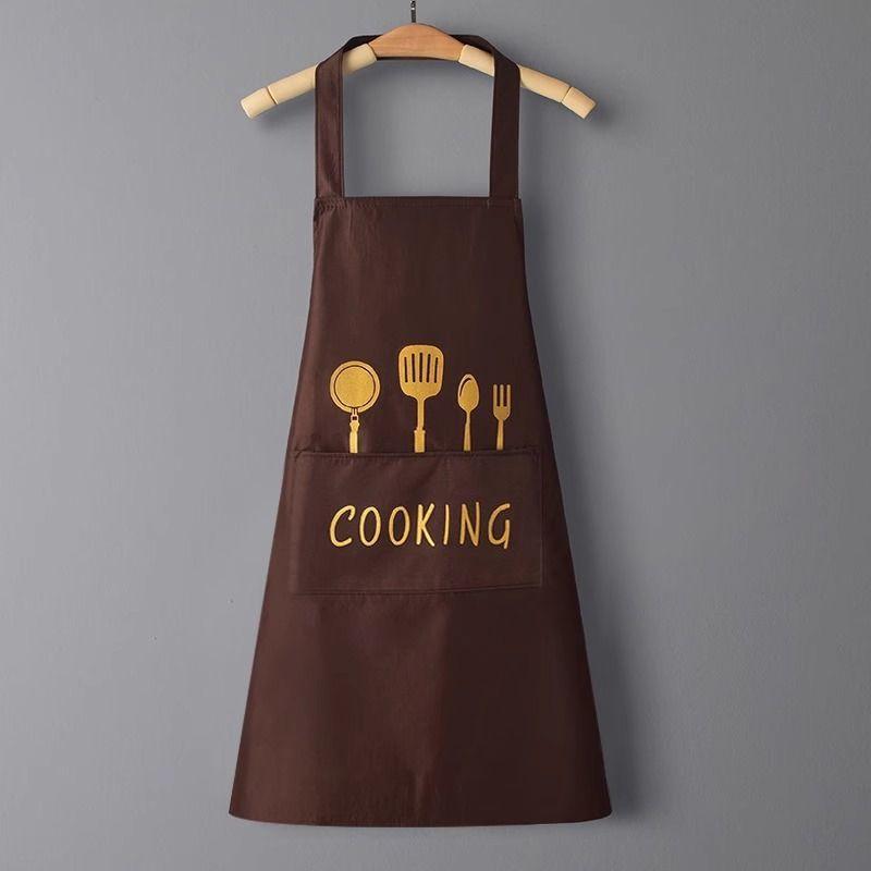 Женский фартук водонепроницаемый маслостойкий можно вытирать руки кухонная рабочая одежда для дома готовка уборка для мужчин без рукавов фартук