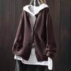 Sweaters Coat Cardigan for Women Large Size Vintage Loose Long Sleeve Knit Cardigan Sweaters Jacket