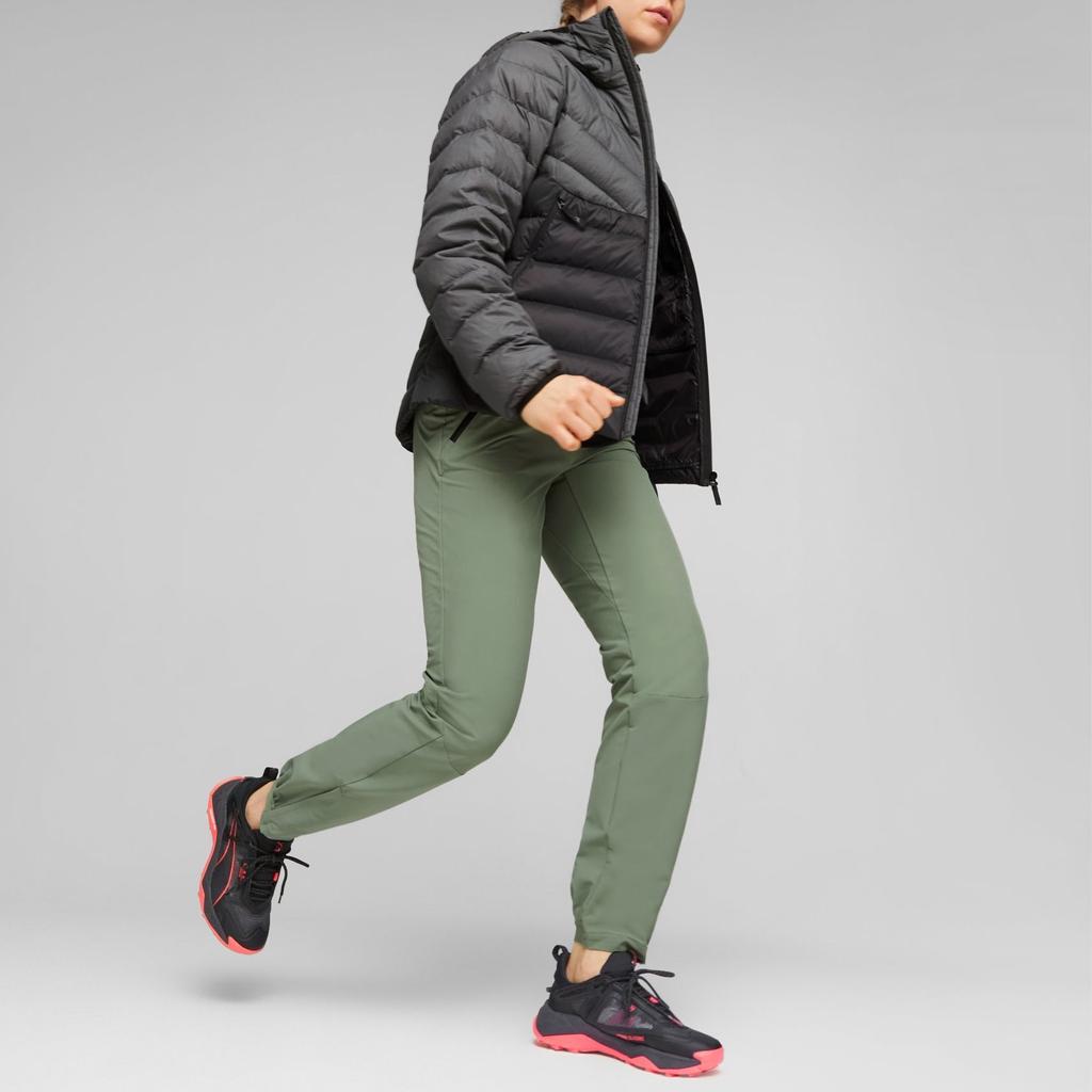 Puma Seasons Down Jacket Color Block Casual Hooded Down Coat Women Jacket Black 524118-01