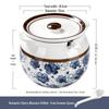 Керамическая банка для хранения смальца Zhishi с двойными ручками