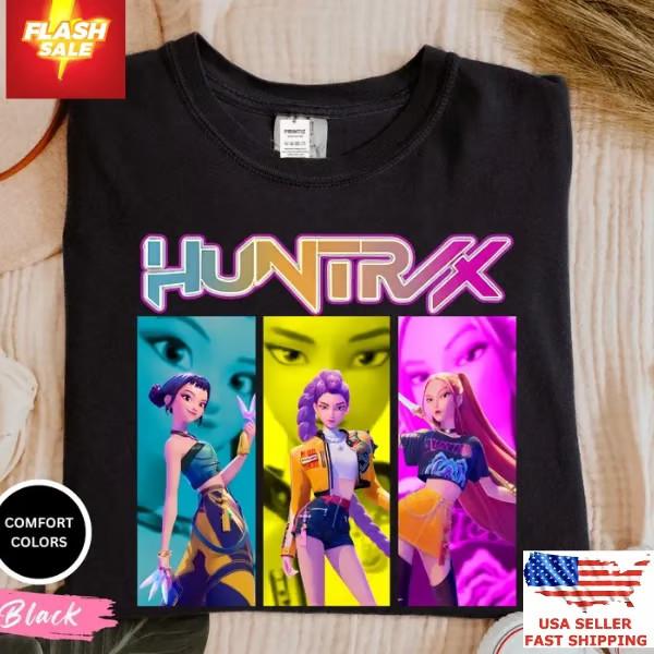 Kpop Demon Hunters Jinu Manga Shirt + Huntrix Pin Limited Unisex T-Shirt