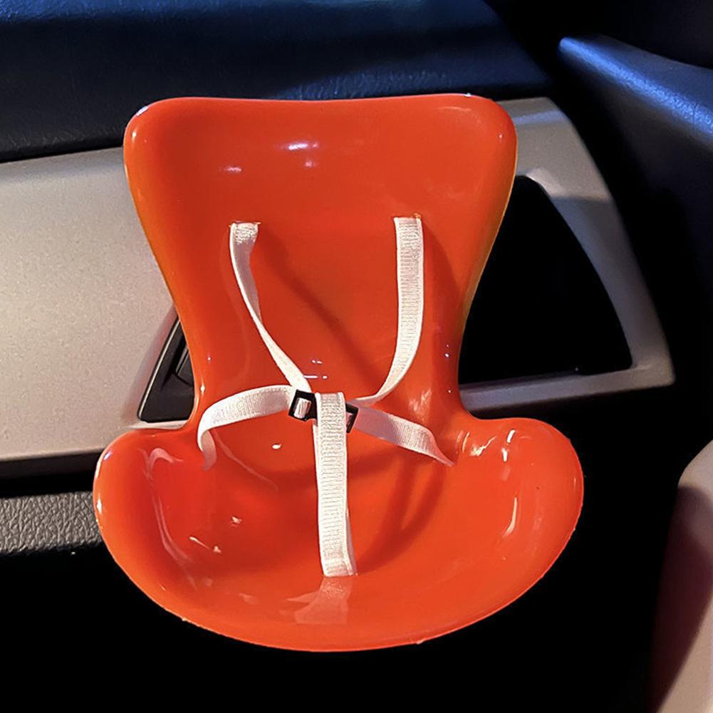 Автомобильное кукольное сиденье для Labubu Mini, сиденье для куклы Labubu Ob11, мультяшный орнамент