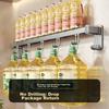 Yweel No-Drill Kitchen Hooks, Hanging Rods for Spatulas And Utensils, Wall-Mounted Storage Rack, Multifunctional Kitchen Organizer