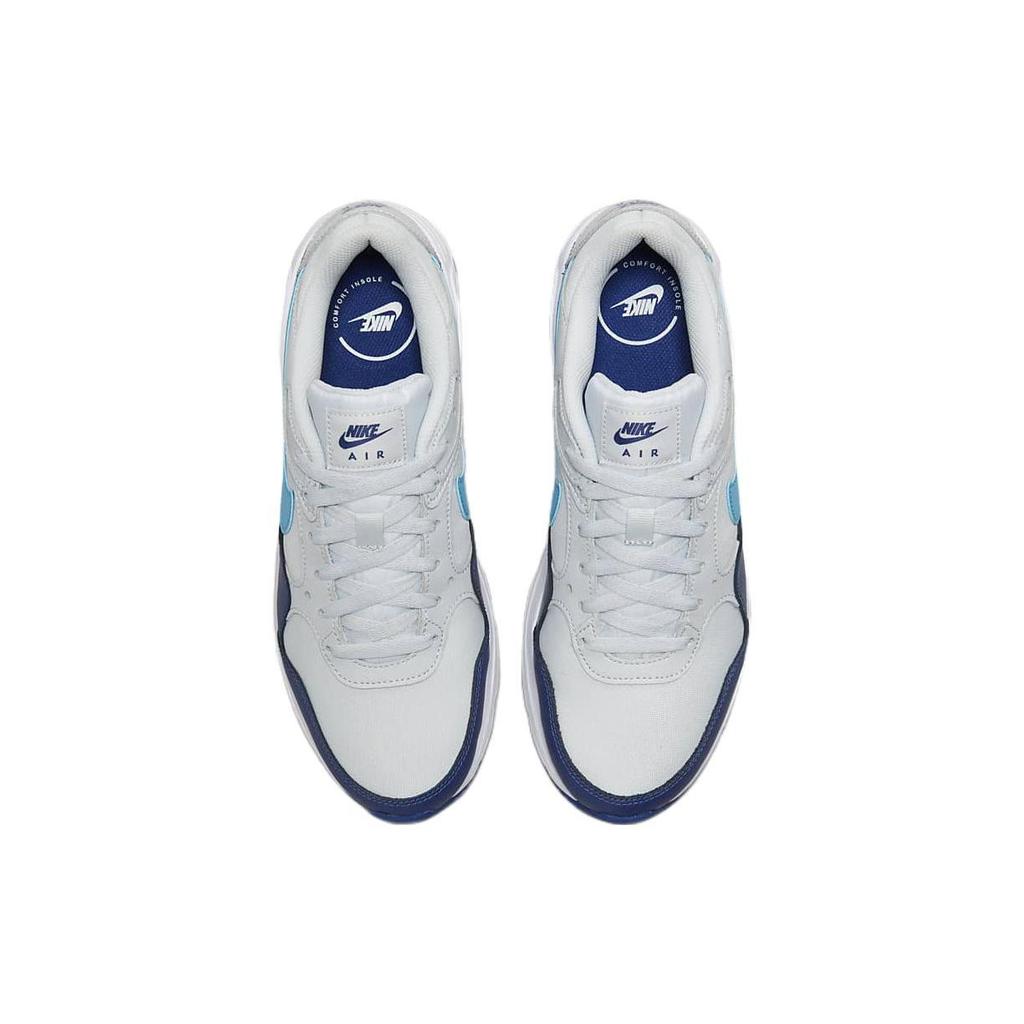 Nike Мужские кроссовки Air Max SC Pure Platinum Racer Blue White Deep-Royal-Blue Blue-Lightning CW4555-012