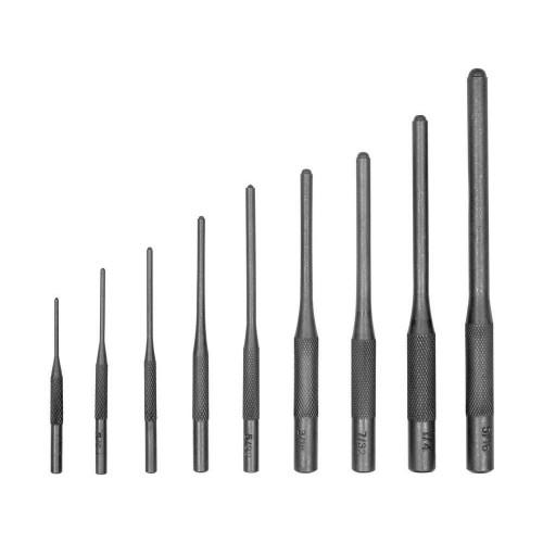 Yato Chrome Vanadium Steel Cylindrical Shank Parallel Pin Punch Set (Pack of 9)