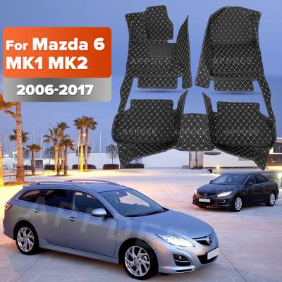 Автомобильные коврики для Mazda 6 2006 2007 2008 2009 2010 2011 2012 2013 2014 2015 2016 2017 Автомобильные подушечки для ног Аксессуары для интерьера