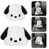 Car Neck Pillow Waist Support Cartoon Dog Car Headrest Plush Wasit Cushion Car Accessory for Chairs Recliners Driving Seats