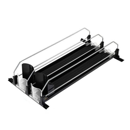 1/2/3/4Pcs Fridge Drink Organizer with Automatic Pusher Glide Refrigerator Soda Can Dispenser