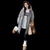 Новая корейская версия пуховика из хлопка, женская куртка средней длины, универсальная, с пуфами, однотонная, с капюшоном, свежая, зимнее утолщенное пальто